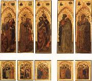 The Ognissanti Polyptych:SS.Catherine and Lucy,Stephen and Laurence,john the Baptist and Luke,Peter and Benedict,james the Greater and Gregory GIOVANNI DA MILANO